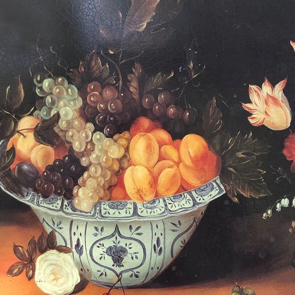 Vintage France Massilly Fruit Tin, Square Storage Container; Cookie/Candy Storag - Picture 5 of 6